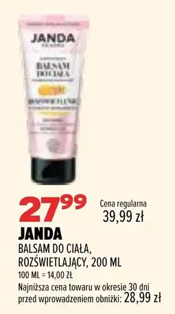 Drogerie Natura Janda Balsam do ciała, rozświetlający oferta