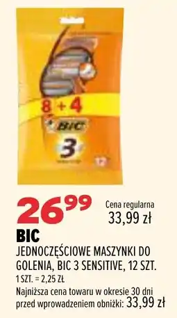 Drogerie Natura Jednoczęściowe maszynki do golenia, BIC 3 Sensitive oferta