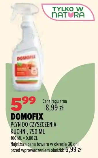 Drogerie Natura Płyn do czyszczenia kuchni Domofix oferta