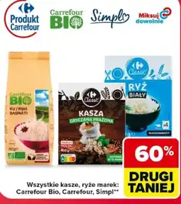 Carrefour Kasze, ryże marek: Carrefour Bio, Carrefour, Simpl oferta