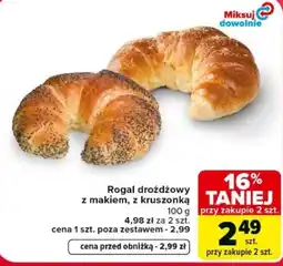 Carrefour Rogal drożdżowy z makiem, z kruszonką oferta