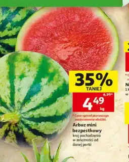 Auchan Arbuz mini bezpestkowy oferta