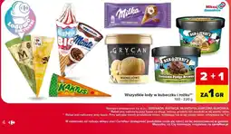 Carrefour Wszystkie lody w kubeczku i rożku oferta