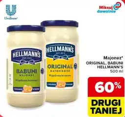 Carrefour Majonez ORIGINAL, BABUNI HELLMANNS oferta