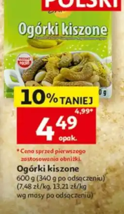Auchan Ogórki kiszone oferta