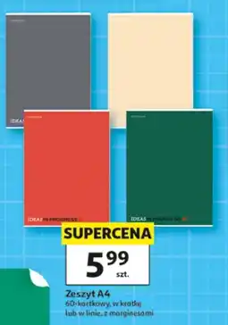 Auchan Zeszyt A4 IDEAS IN PROGRESS oferta
