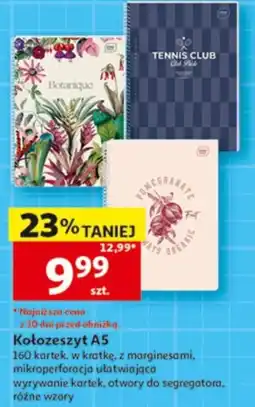 Auchan Kołozeszyt A5 oferta