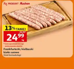Auchan Frankfurterki, kiełbaski białe surowe oferta