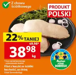 Auchan Filet z kaczki ze ściółki bez kości, ze skórą oferta