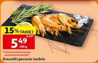 Auchan Krewetki parzone średnie oferta