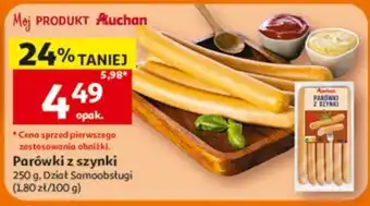 Auchan Parówki z szynki oferta
