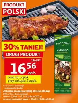 Auchan Żeberka miodowe BBQ, Dolina Dobra oferta