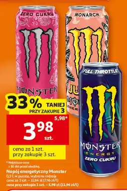 Auchan Napój energetyczny Monster oferta