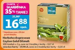 Auchan Herbata ekspresowa Ceylon Gold Dilmah oferta