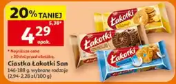 Auchan Ciastka Łakotki San oferta