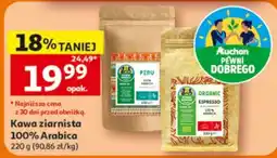 Auchan Kawa ziarnista 100% Arabica oferta