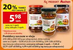 Auchan Pomidory suszone w oleju oferta