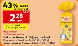 Auchan Makaron kluseczki 5-jajeczne Abak oferta