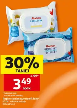 Auchan Papier toaletowy nawilżany oferta