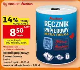 Auchan Ręcznik papierowy Mega Rolka oferta