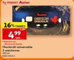 Auchan Chusteczki uniwersalne oferta