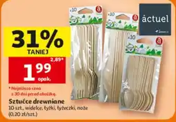 Auchan Sztućce drewniane oferta