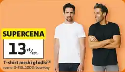 Auchan T-shirt męski gładki oferta