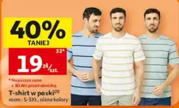 Auchan T-shirt w paski oferta