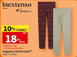 Auchan Inextenso Legginsy dziewczęce oferta