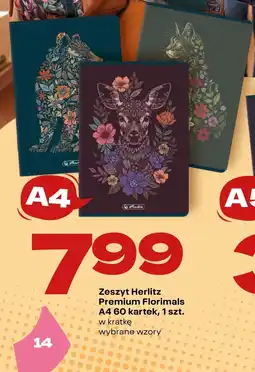 Twój Market Zeszyt Herlitz Premium Florimals oferta