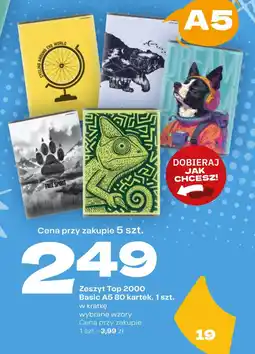 Twój Market Zeszyt Top 2000 Basic A5 oferta