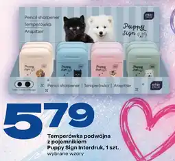 Twój Market Temperówka podwójna z pojemnikiem Puppy Sign Interdruk oferta