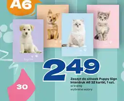 Twój Market Zeszyt do słówek Puppy Sign Interdruk oferta