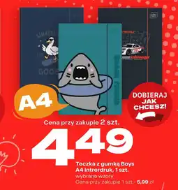 Twój Market Teczka z gumką Boys oferta