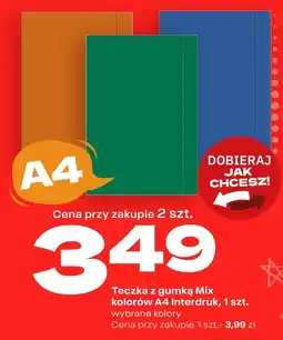 Twój Market Teczka z gumką Mix kolorów A4 Interdruk oferta