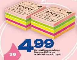 Twój Market Karteczki samoprzylepne kolorowe Academy Interdruk oferta