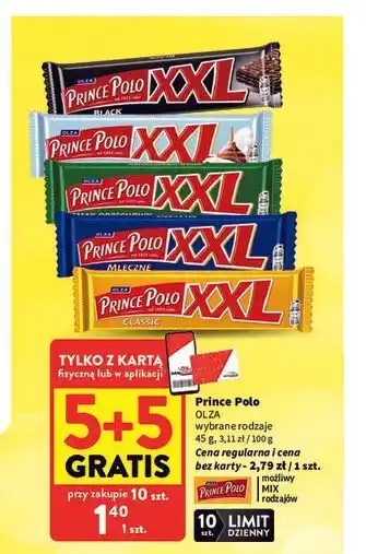Intermarche Wafel Prince Polo XXL Olza oferta