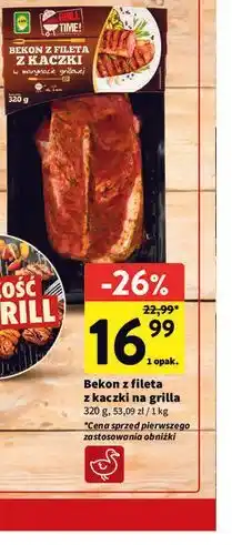 Intermarche Bekon z fileta z kaczki na grilla Grill Time! oferta
