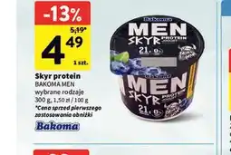 Intermarche Jogurt Skyr protein Bakoma Men oferta