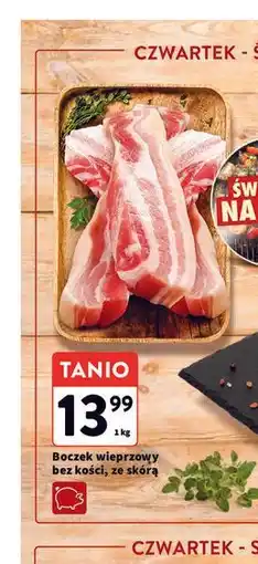 Intermarche Boczek wieprzowy bez kości, ze skórą oferta