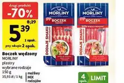 Intermarche Boczek wędzony plastry Morliny oferta