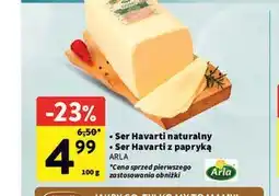 Intermarche Ser Havarti naturalny / Ser Havarti z papryką Arla oferta