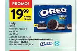 Intermarche Lody Oreo wybrane rodzaje oferta