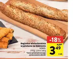Intermarche Bagietka wieloziarnista wypiekana na kamieniu NOWEL oferta