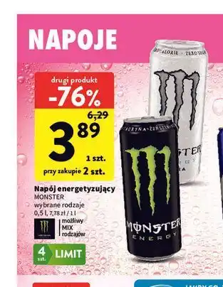 Intermarche Napój energetyzujący Monster oferta
