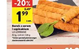 Intermarche Borek z serem i szpinakiem LA LORRAINE oferta