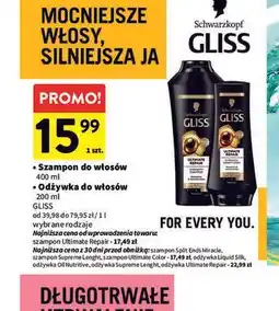 Intermarche Schwarzkopf Gliss Szampon / Odżywka do włosów oferta