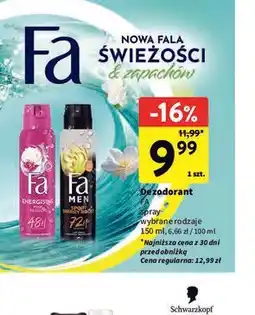 Intermarche Fa Dezodorant spray oferta