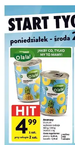 Intermarche Ananasy O la la! (plastry, kawałki) oferta