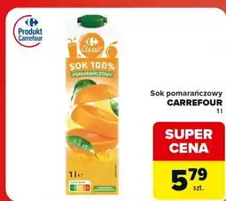 Globi Sok pomarańczowy 100% Carrefour Classic oferta